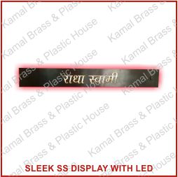 SS Acrylic ACP Cutting with Acrylic and LED Reception Sign Board Signage